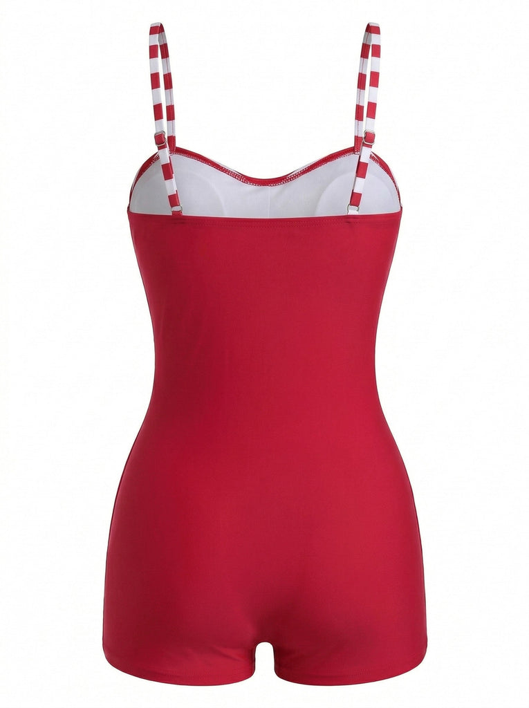 Red 1960s Swimsuit