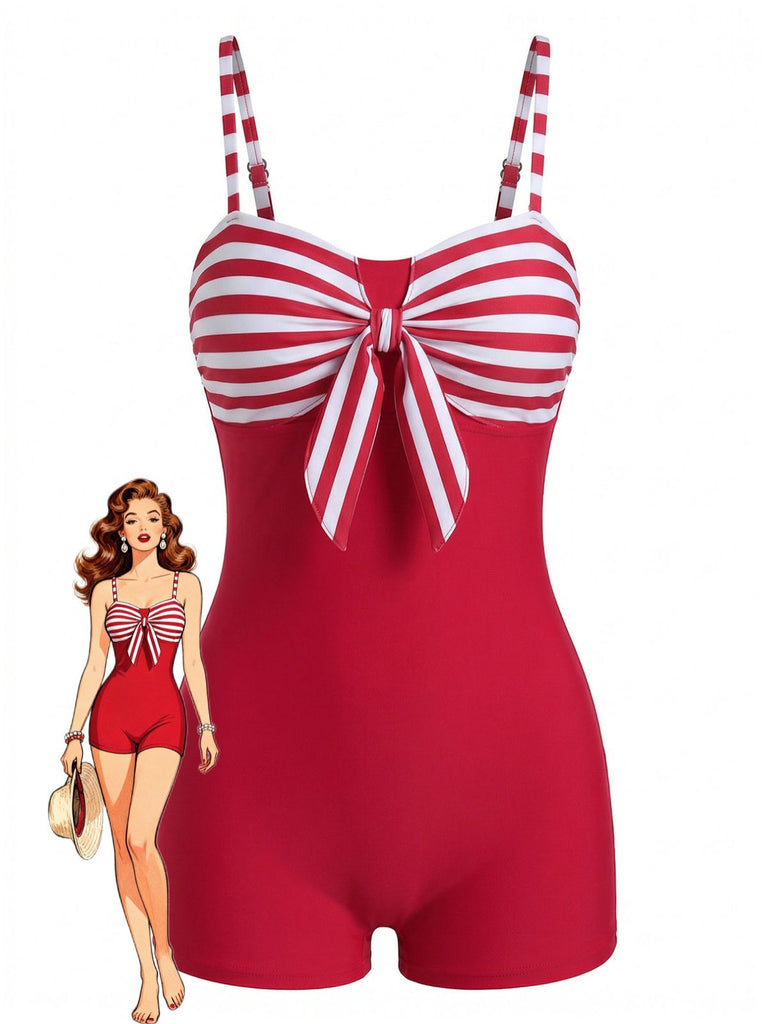 Red 1960s Swimsuit