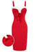 Red 1960s Spaghetti Strap Christmas Plush Lace Dress, vintage dress, retro fashion, lace detail - perfect for women who love vintage and retro fashion