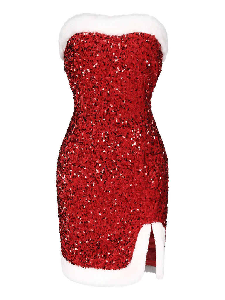 1960s Strapless Sequined Dress | 1960s | vintage dress, retro fashion