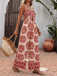 Red 1950s Vintage Retro Jumpsuit 5