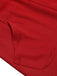 Red 1970s Suspender Wide-Leg Solid Pants: 1970s power dressing, reimagined