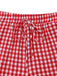 Red 1980s Plaid Casual Style Palazzo Pants - vintage fashion, retro style, elegant red