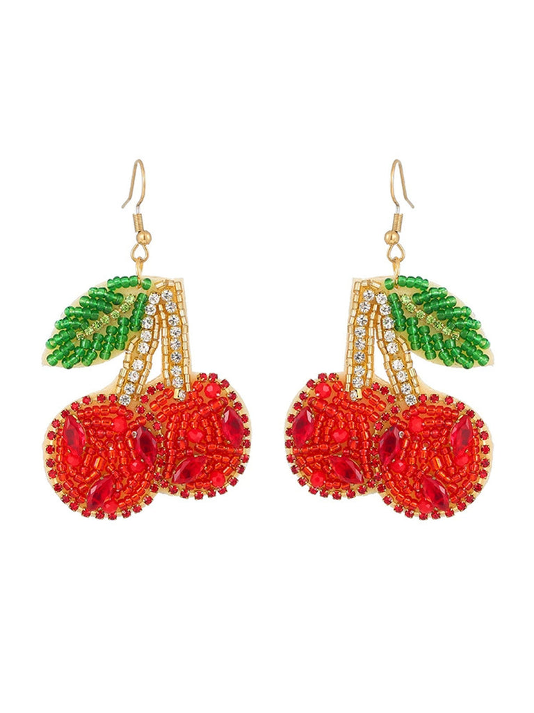 Red Bohemian Earrings