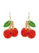 Red Bohemian Earrings