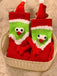This Red & Green Christmas Holding Hands Socks whispers vintage secrets to those who notice