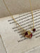 This Red Pomegranate Pendant Necklace carries vintage stories waiting to be told