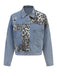 Retro 1980s Leopard Patchwork Denim | 1980s | vintage outerwear, retro jacket
