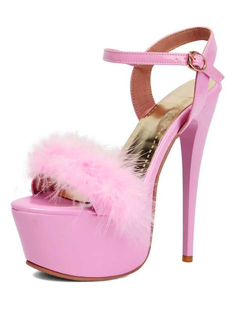 Retro Ankle Strap High Elegant Heels - vintage shoes, retro heels