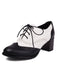 Retro Colorblock High Heel Ankle Boots: timeless 1950s elegance she makes her own