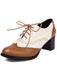 Retro Colorblock High Heel Ankle Boots — 1950s vintage charm for her modern wardrobe