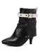 Retro Contrast Kitten Heel Ankle Boots: timeless 1950s elegance she makes her own