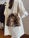 Retro Deer Style Bell Faux Fur Bag - vintage fashion, retro style