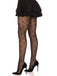 Retro Heart Argyle Lines Pantyhose Stockings — 1950s style for the woman going places