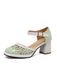 Retro Hollow Chunky High Heels Shoes, vintage shoes, retro heels - perfect for women who love vintage and retro fashion