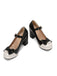 Retro Leather Colorblock Bowknot Chunky Heels — 1950s style that transcends decades