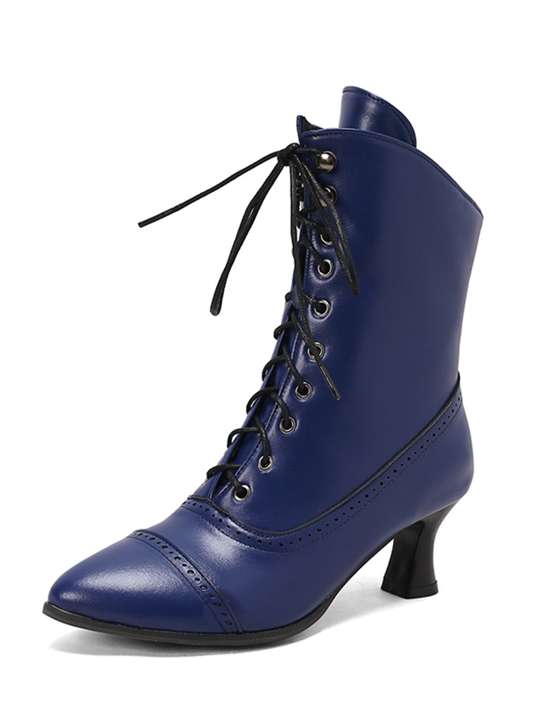 This Retro Leather High Heel Boots whispers 1950s secrets to those who notice