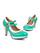 She finds her 1950s story in this Retro Mary Jane Chunky High Heels Shoes