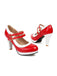 This Retro Mary Jane Chunky High Heels Shoes whispers 1950s secrets to those who notice