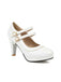 Retro Mary Jane Chunky High Heels Shoes: timeless 1950s elegance she makes her own