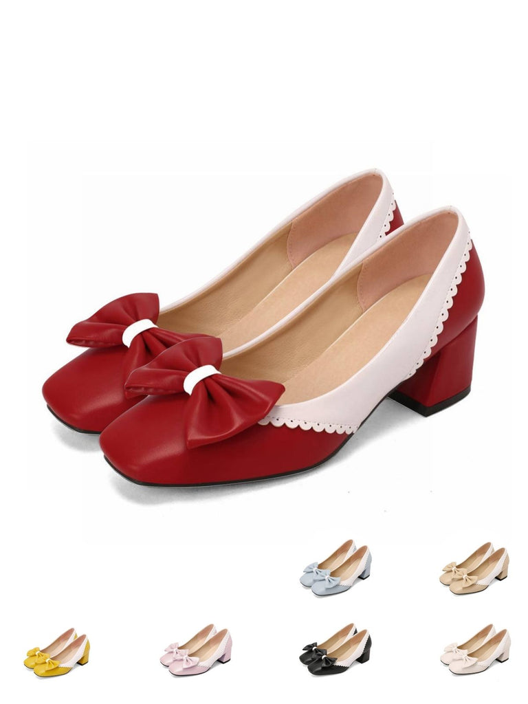 She finds her 1950s story in this Retro Mary Jane High Heel Shoes