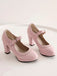 Retro Mary Jane Leather Chuny Heels, vintage shoes, retro heels - perfect for women who love vintage and retro fashion