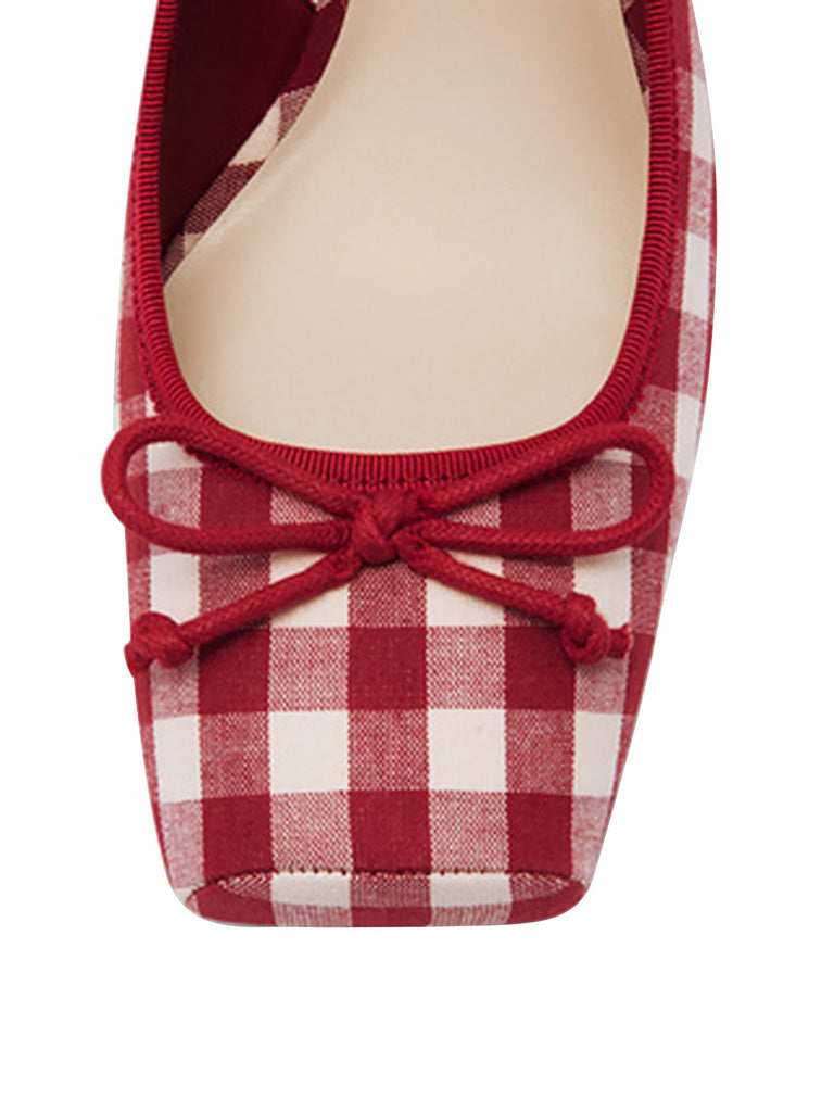 Retro Mary Jane Plaid Chunky Heel Shoes: timeless 1950s elegance she makes her own