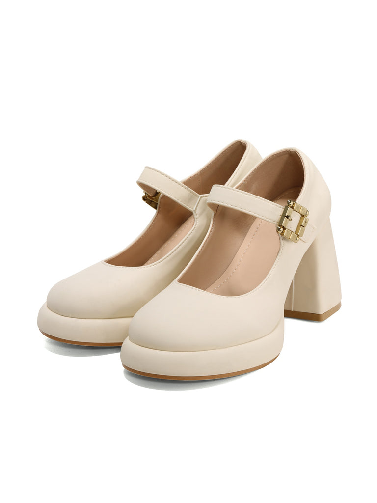 Retro Mary Jane Round Toe High Heel Shoes, vintage shoes, retro heels - perfect for women who love vintage and retro fashion