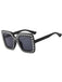 This Retro Party Rhinestone Sqaure Sunglasses whispers 1950s secrets to those who notice