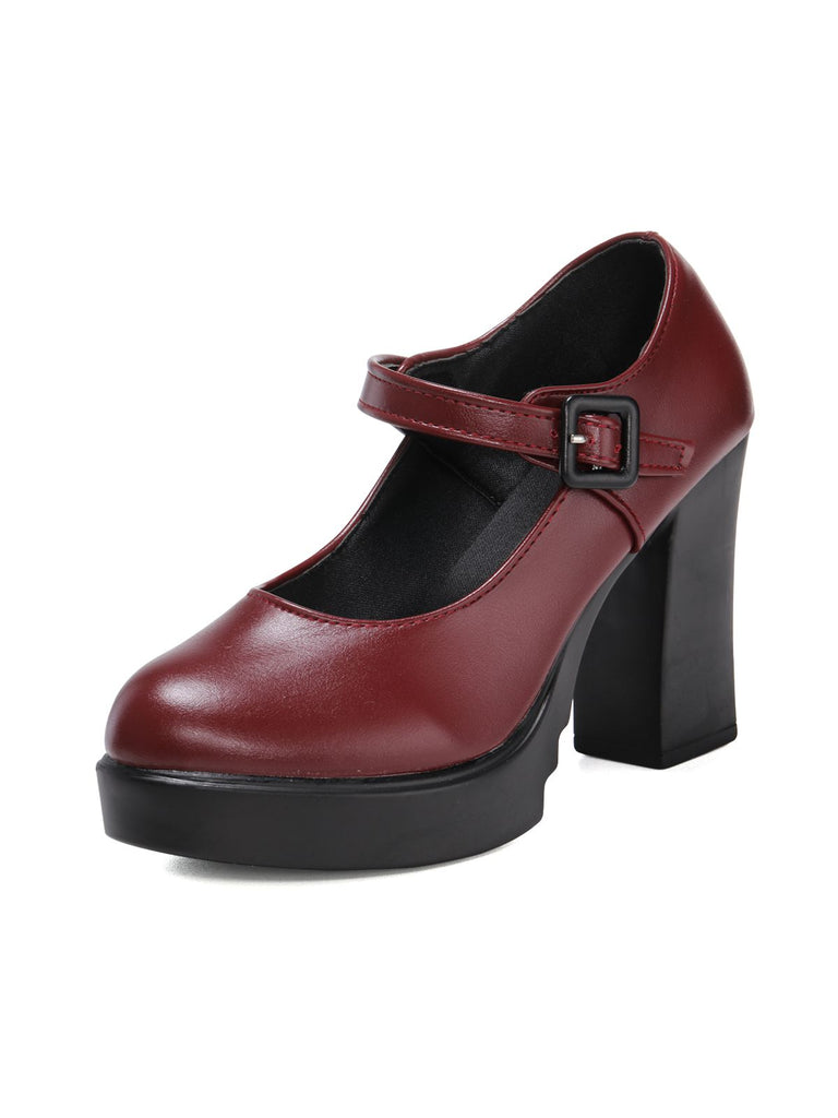 Retro Round Toe Mary Jane High Heel Shoes: timeless 1950s elegance she makes her own