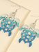 Retro Sea Creature Ombré Dangle Earrings - vintage fashion, retro style