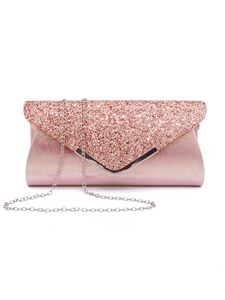 Retro Sequined Leather Evening Clutch: timeless 1950s elegance she makes her own