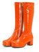Retro Shiny Patent Leather Thigh-High Boots, vintage fashion, retro style - perfect for women who love vintage and retro fashion