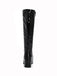 This Retro Shiny Patent Leather Thigh-High Boots whispers 1950s secrets to those who notice