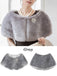 Retro Solid Rhinestone Cape With Brooch: timeless style reimagined