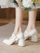 Retro Square-Toe High Heel Leather Shoes: timeless 1950s elegance she makes her own