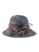 Retro Stripe Gradient Organza Sun Hat - vintage fashion, retro style