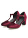 She finds her 1950s story in this Retro T-Strap Mary Jane High Heel Shoes