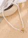 Retro Tulip White Pearl Necklace, vintage fashion, retro style - perfect for women who love vintage and retro fashion
