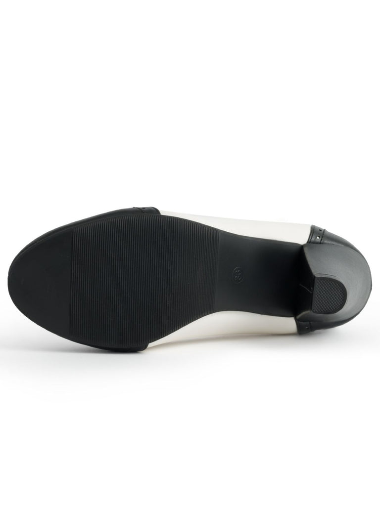Black shoe sole on a white background