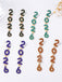 Rhinestone 2026 Colorful New Year's Drop Dangle Earrings - vintage fashion, retro style