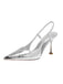 Silver Rhinestone Stiletto High Heels 4