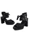 Ribbon Bow Lace-Up Chunky Heel Sandals - vintage shoes, retro heels