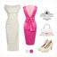 Rose Red 1960s Satin Solid Pencil Dress: timeless style reimagined