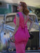 Rose Red 1960s Satin Solid Pencil Dress — vintage elegance for the modern woman