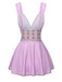 Rose Viole 1940s Wide-Straps Geometric Swimdress: where 1940s romance meets her modern spirit