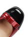 Round Toe Colorblock Patent Leather High Heels: timeless vintage elegance she makes her own