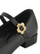 Round Toe Flower Buckled Shoes, vintage shoes, retro heels - perfect for women who love vintage and retro fashion