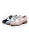 Round Toe Paneled Brogue PU Leather Shoes: timeless style reimagined