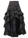 Ruffle Patchwork Irregular Skirt: timeless style reimagined